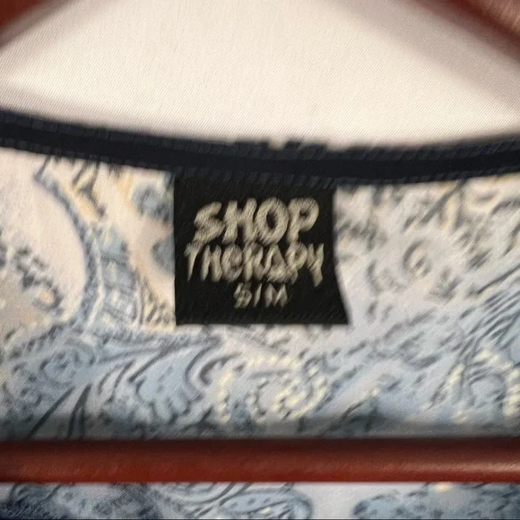 SHOP THERAPY Top Tunic Colorful Sheer Women's Size S/M Hippie Boho Festival - Picture 5 of 5